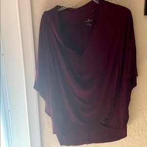 Burgundy blouse